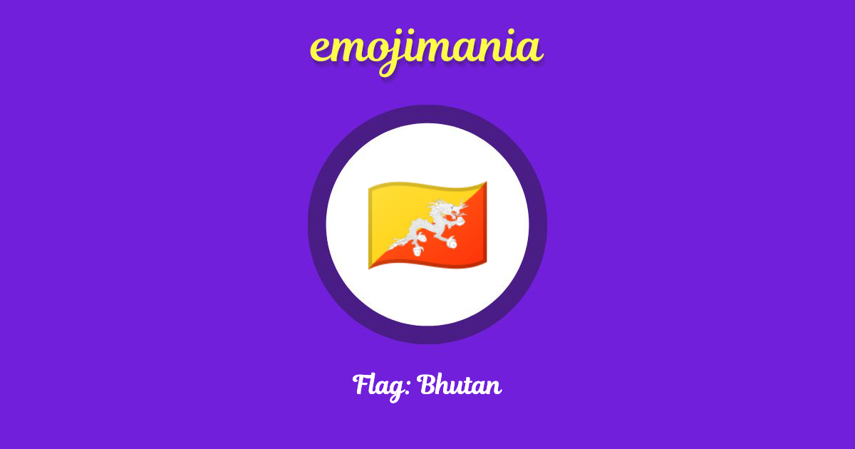 Flag: Bhutan Emoji copy and paste