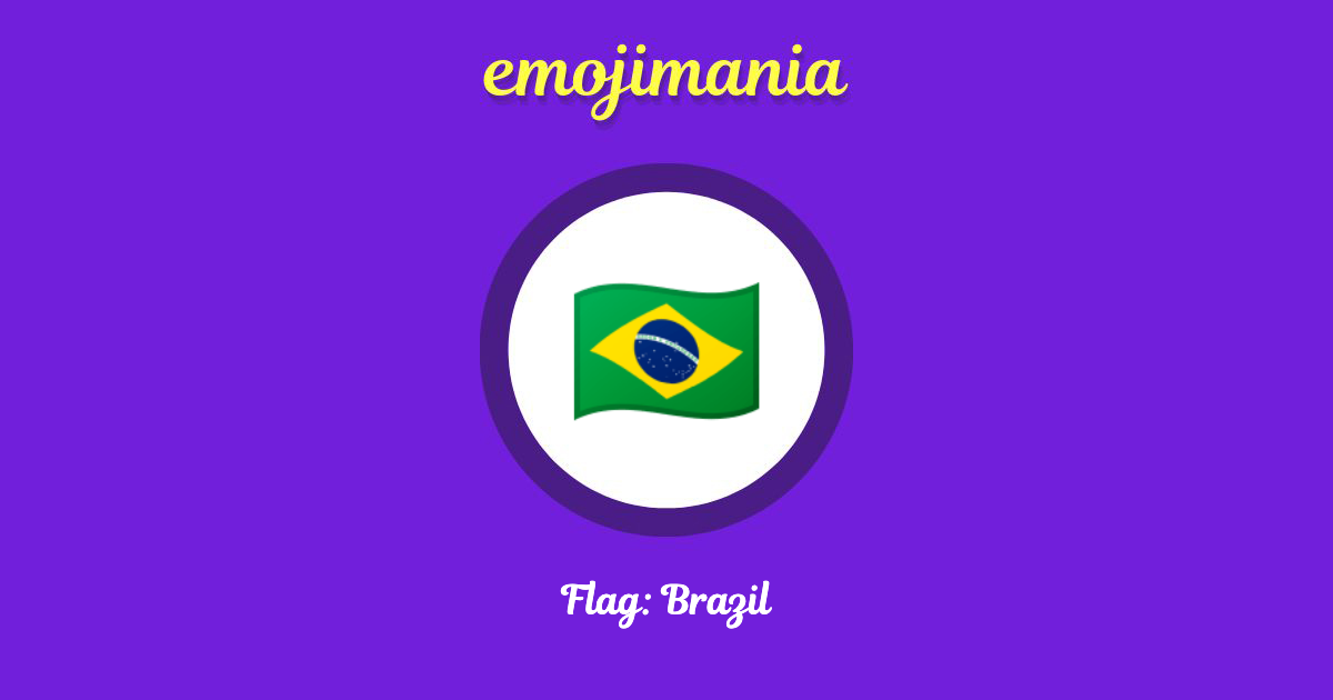 Flag: Brazil Emoji copy and paste