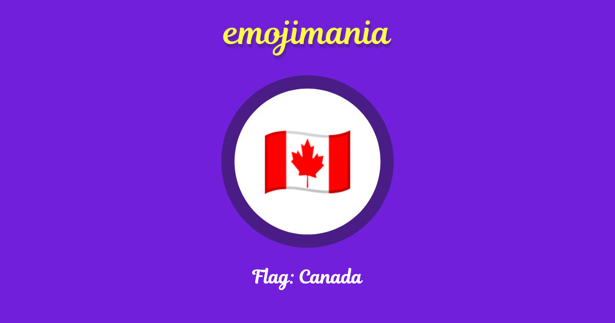 Flag: Canada Emoji copy and paste