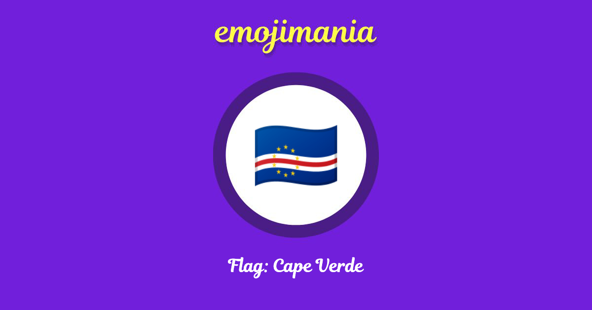 Flag: Cape Verde Emoji copy and paste