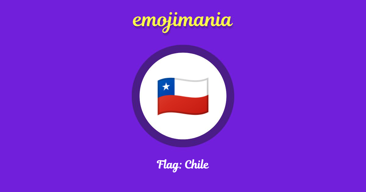 Flag: Chile Emoji copy and paste