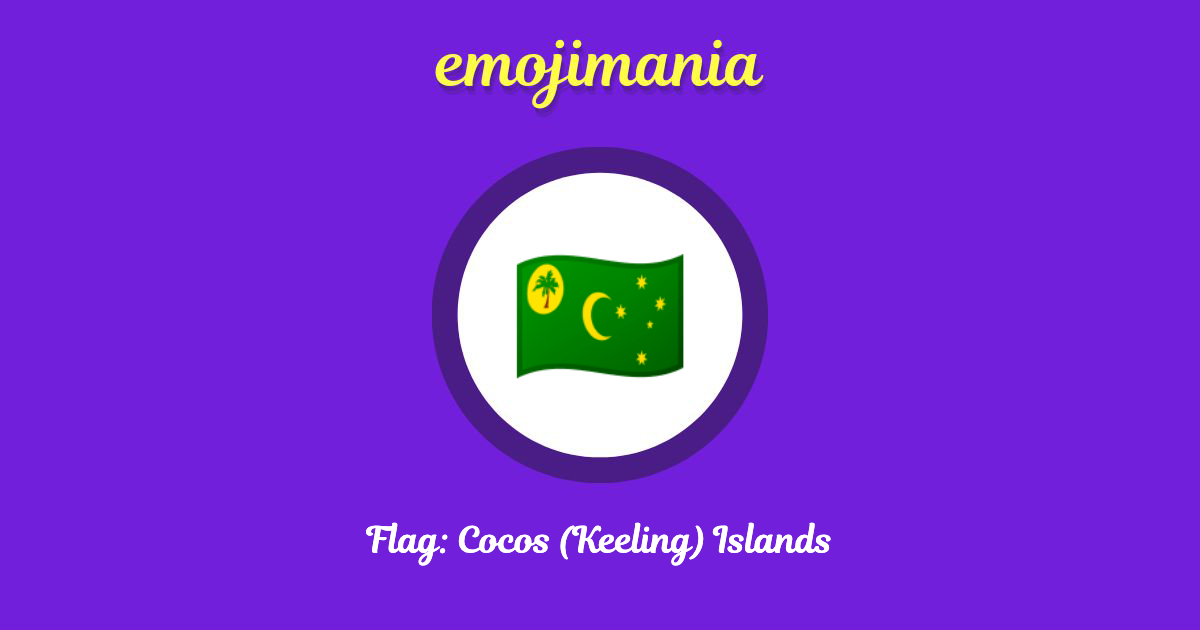 Flag: Cocos (Keeling) Islands Emoji copy and paste