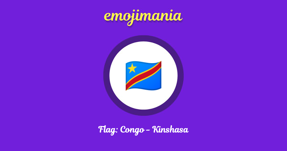 Flag: Congo - Kinshasa Emoji copy and paste