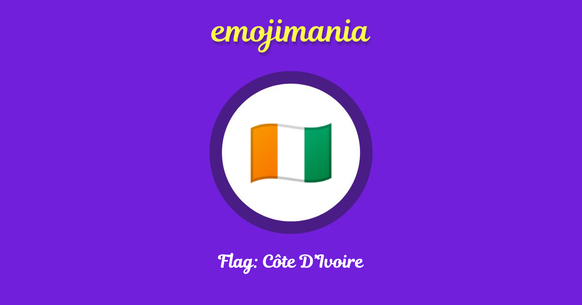 Flag: Côte D’Ivoire Emoji copy and paste