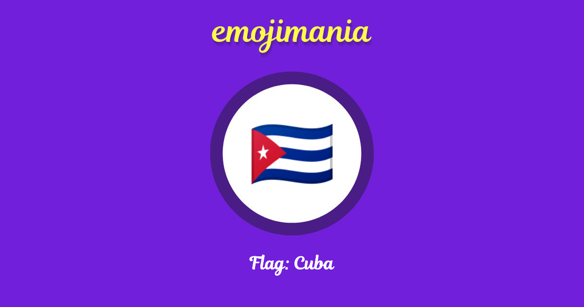Flag: Cuba Emoji copy and paste