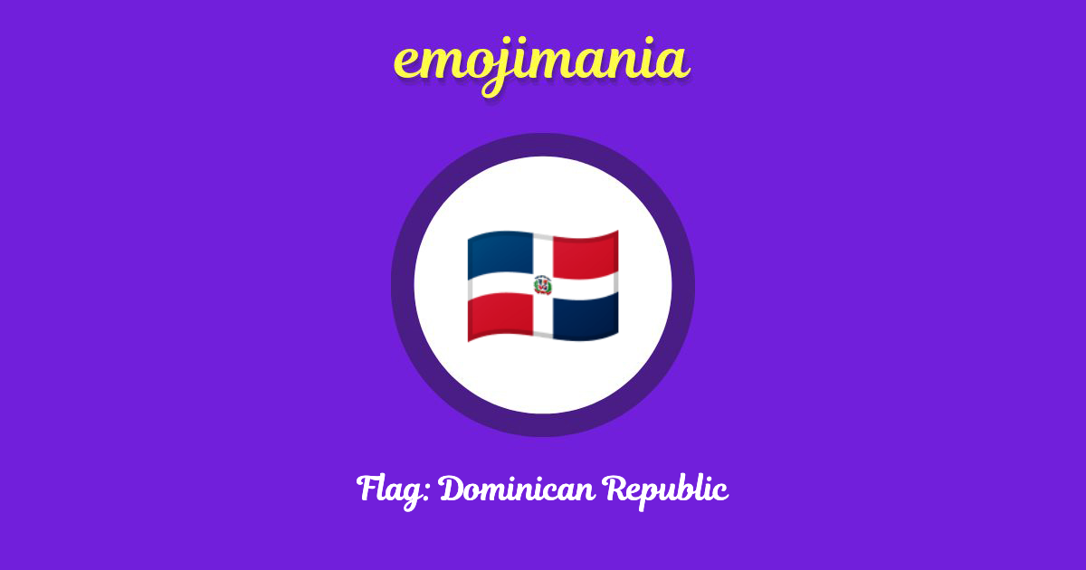 Flag: Dominican Republic Emoji copy and paste