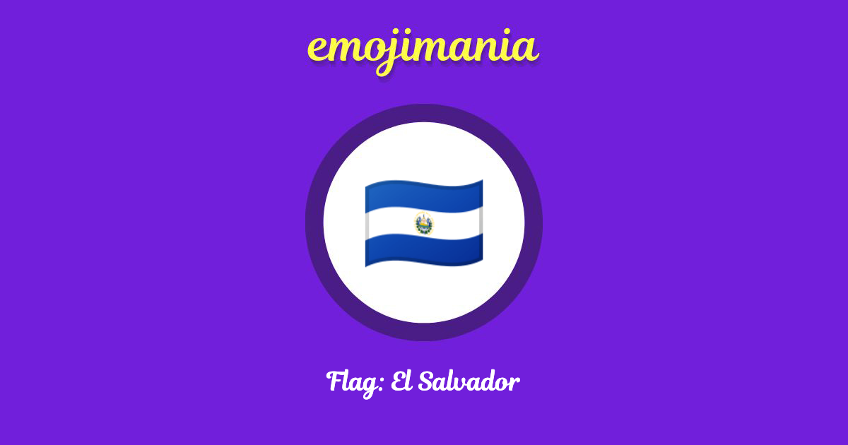 Flag: El Salvador Emoji copy and paste