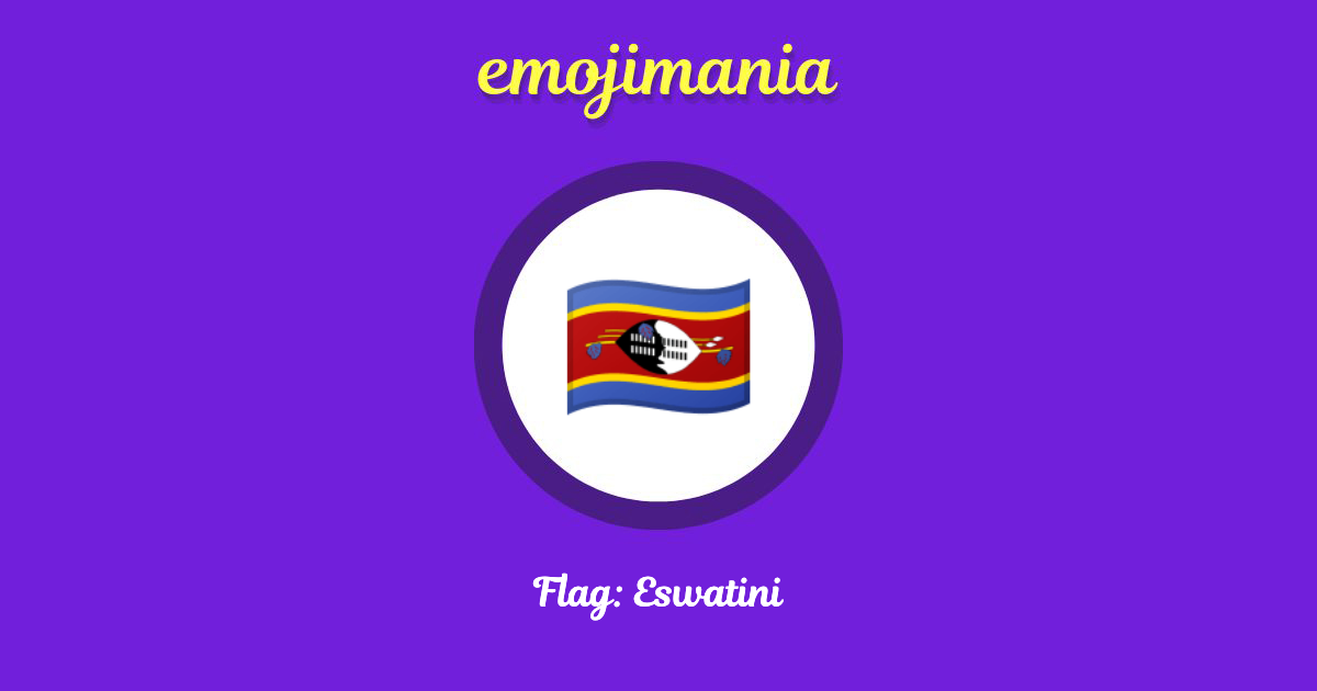 Flag: Eswatini Emoji copy and paste