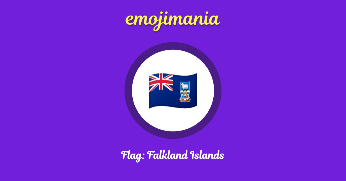 Flag: Falkland Islands Emoji copy and paste