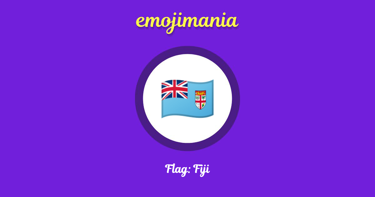 Flag: Fiji Emoji copy and paste