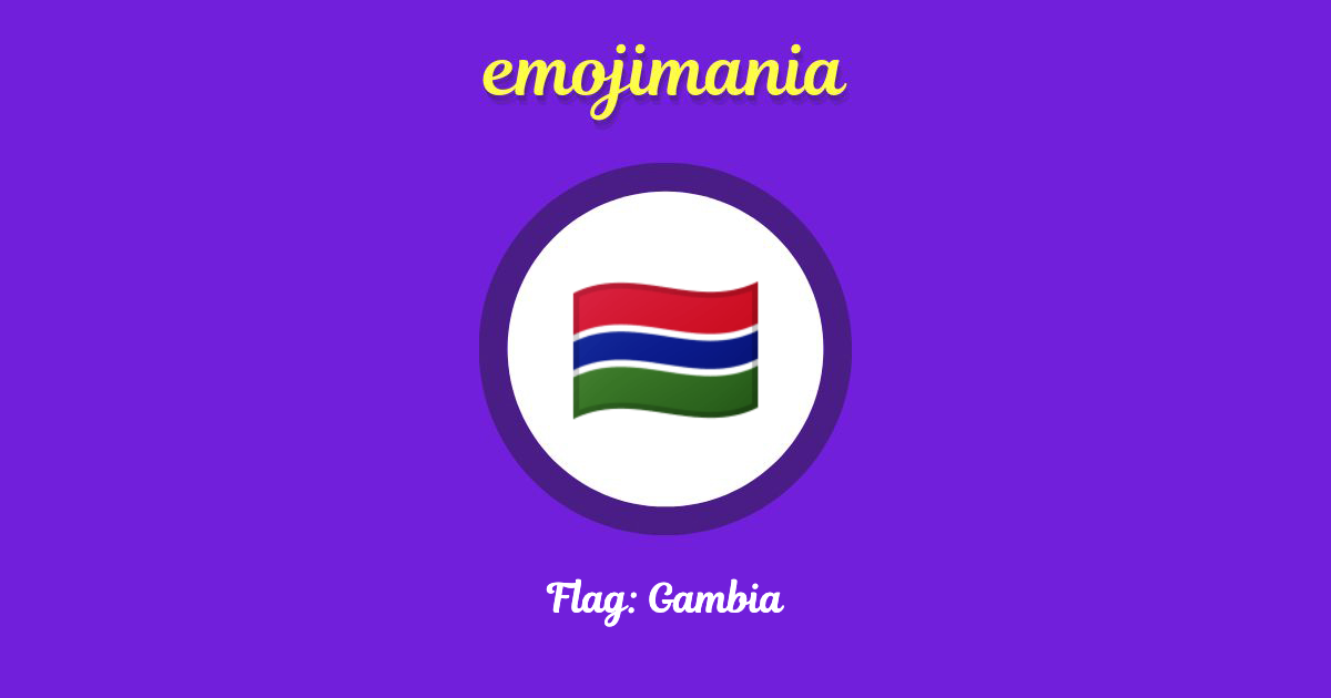 Flag: Gambia Emoji copy and paste