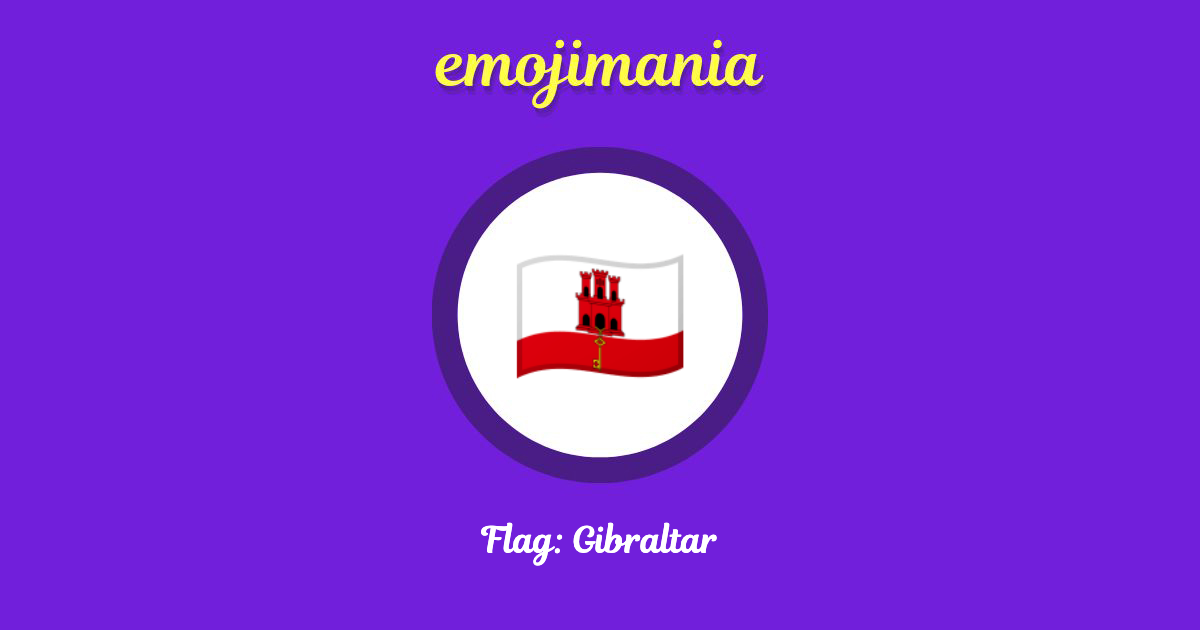 Flag: Gibraltar Emoji copy and paste