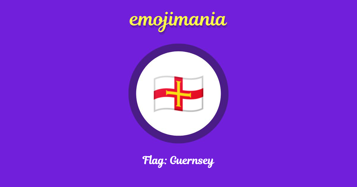 Flag: Guernsey Emoji copy and paste