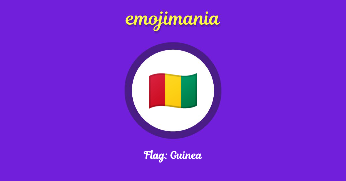 Flag: Guinea Emoji copy and paste