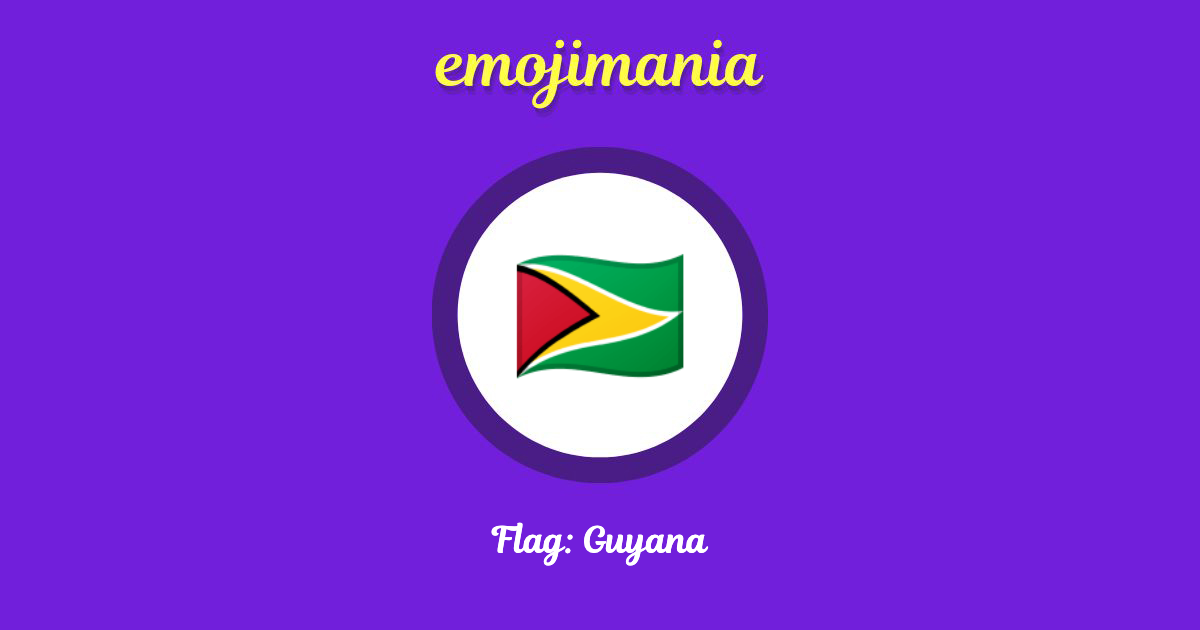 Flag: Guyana Emoji copy and paste