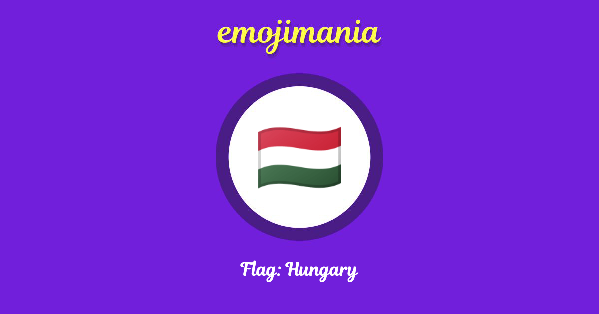 Flag: Hungary Emoji copy and paste