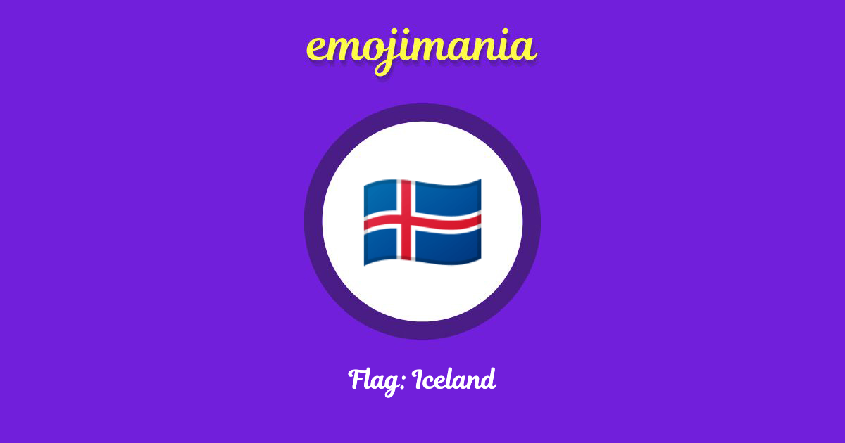 Flag: Iceland Emoji copy and paste