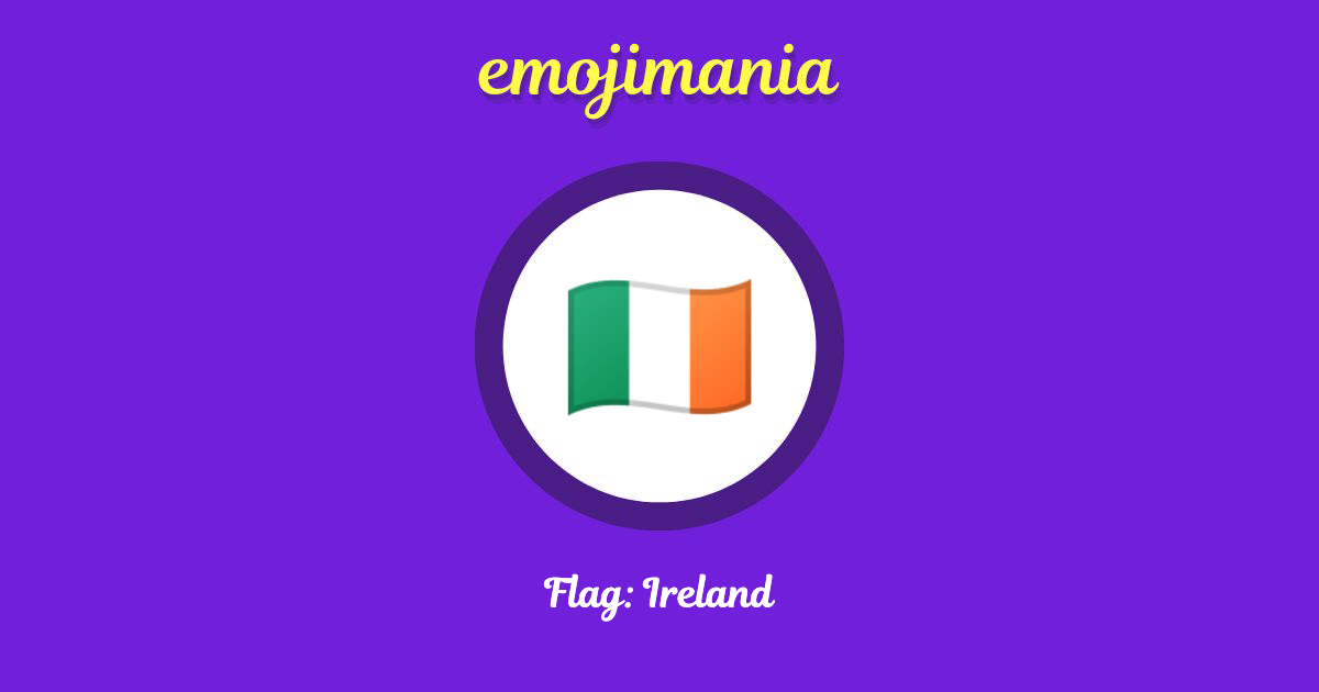 Flag: Ireland Emoji copy and paste
