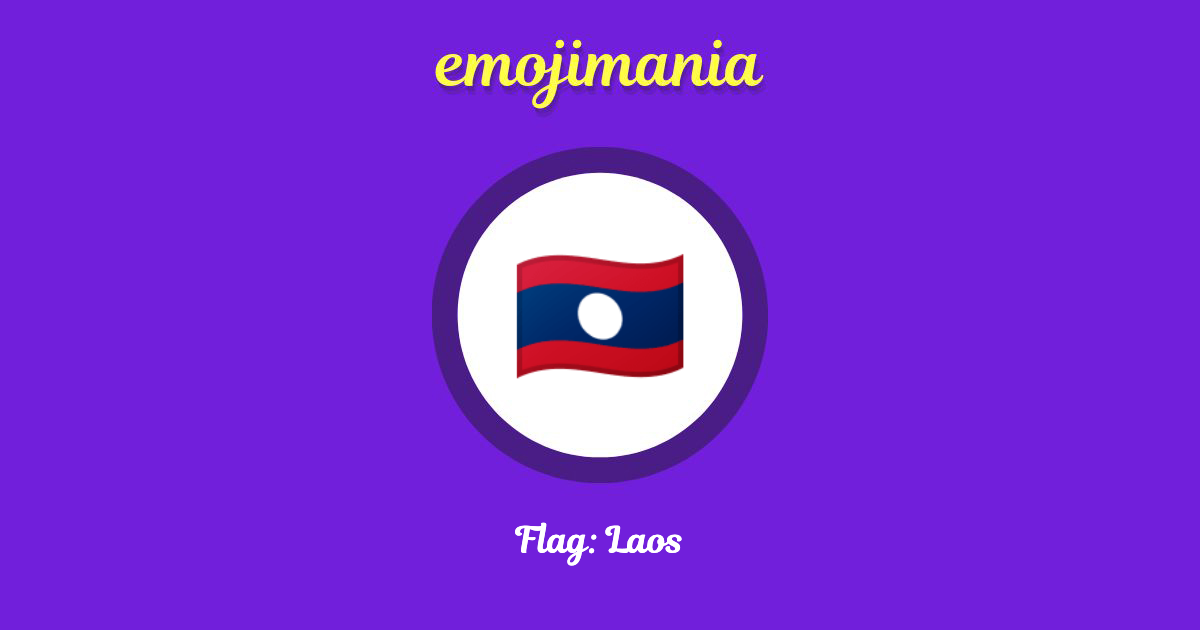 Flag: Laos Emoji copy and paste