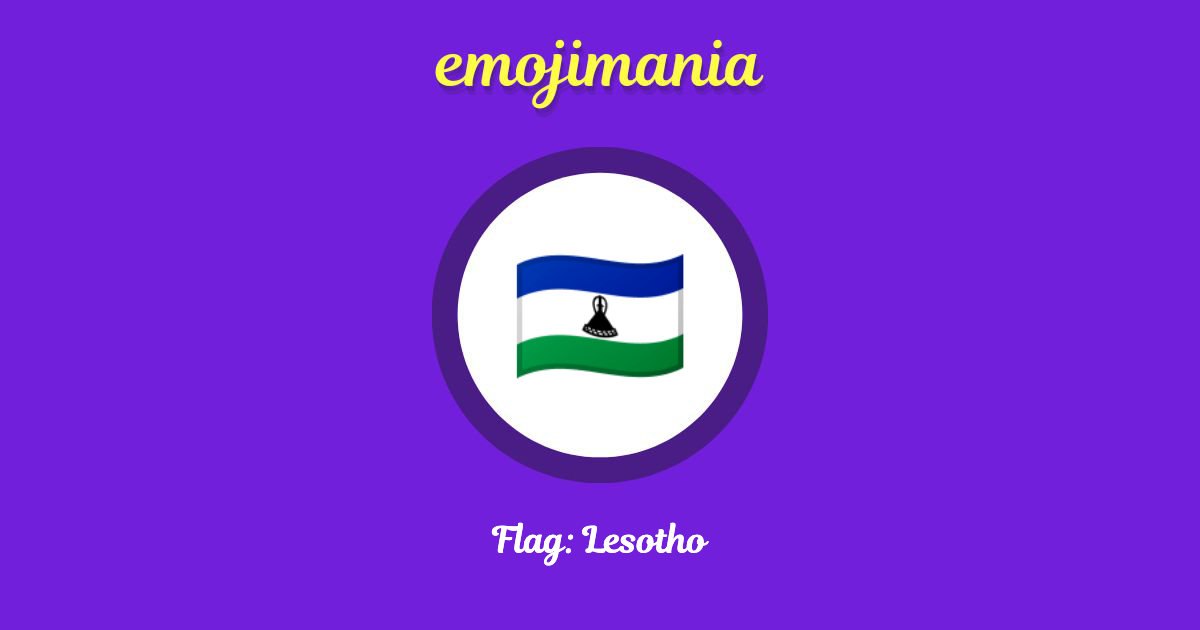 Flag: Lesotho Emoji copy and paste