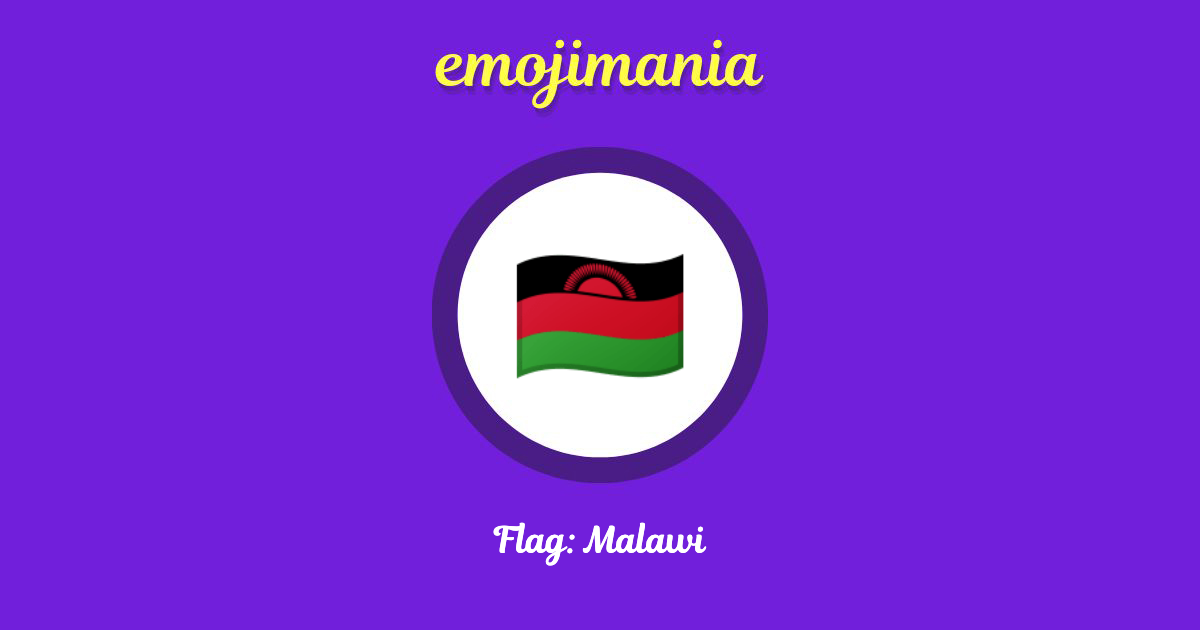 Flag: Malawi Emoji copy and paste