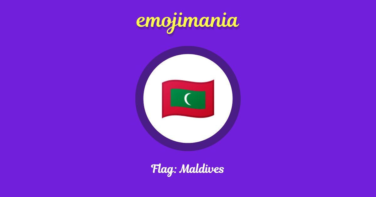 Flag: Maldives Emoji copy and paste
