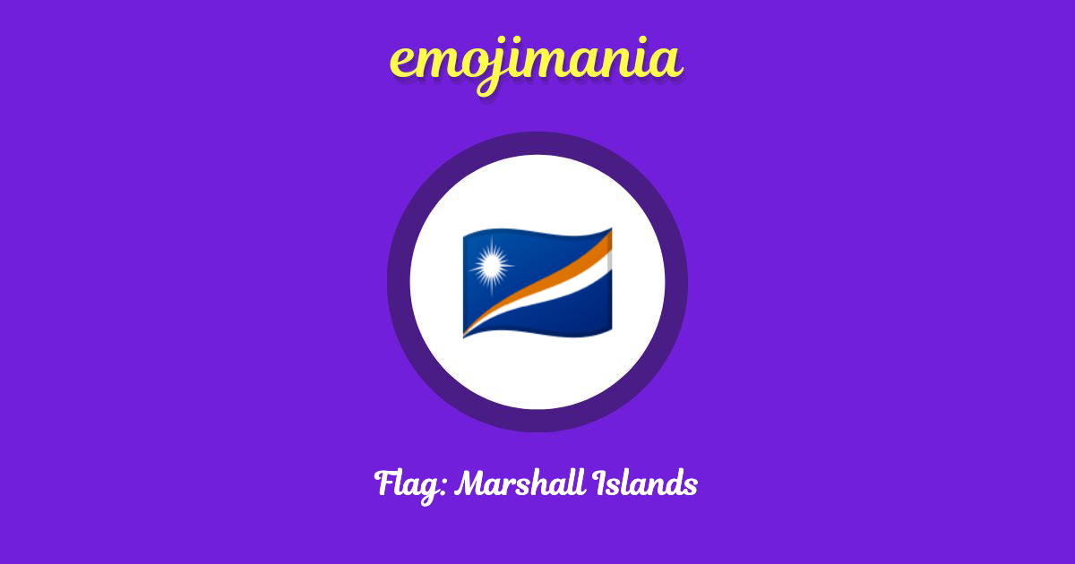 Flag: Marshall Islands Emoji copy and paste