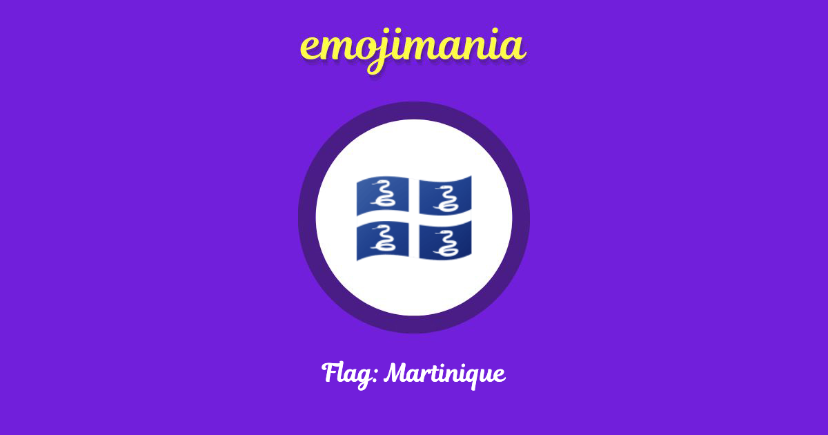 Flag: Martinique Emoji copy and paste