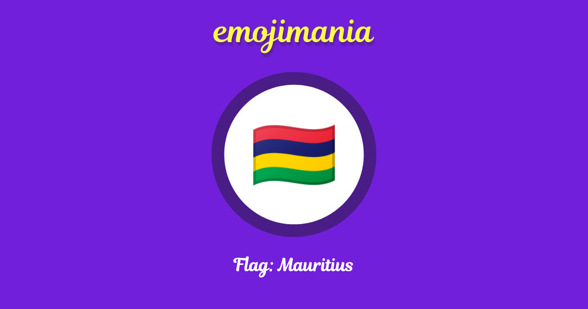 Flag: Mauritius Emoji copy and paste