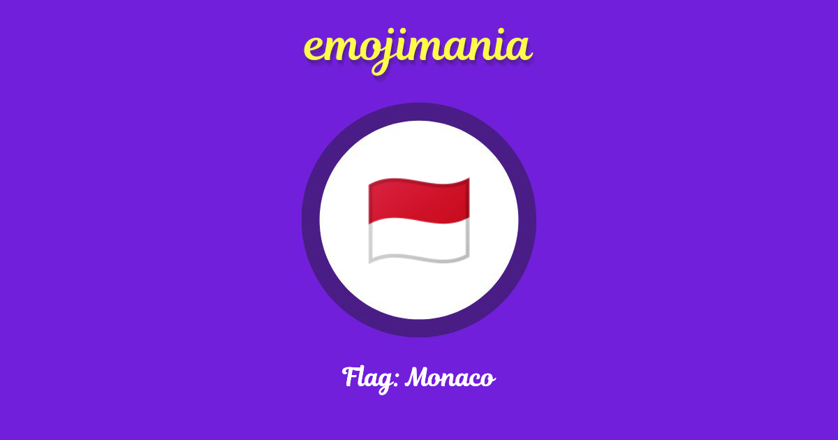 Flag: Monaco Emoji copy and paste