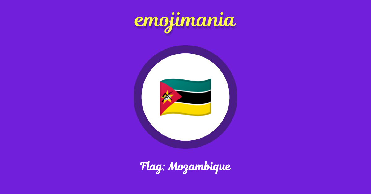 Flag: Mozambique Emoji copy and paste