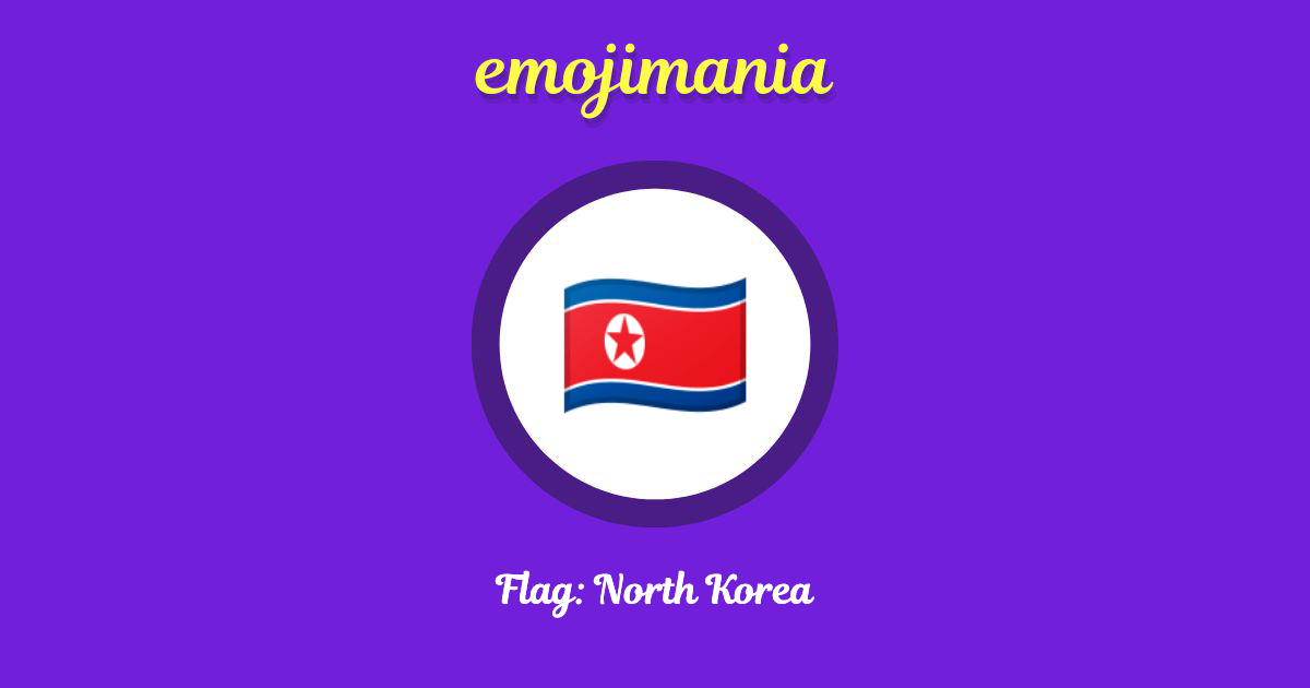Flag: North Korea Emoji copy and paste