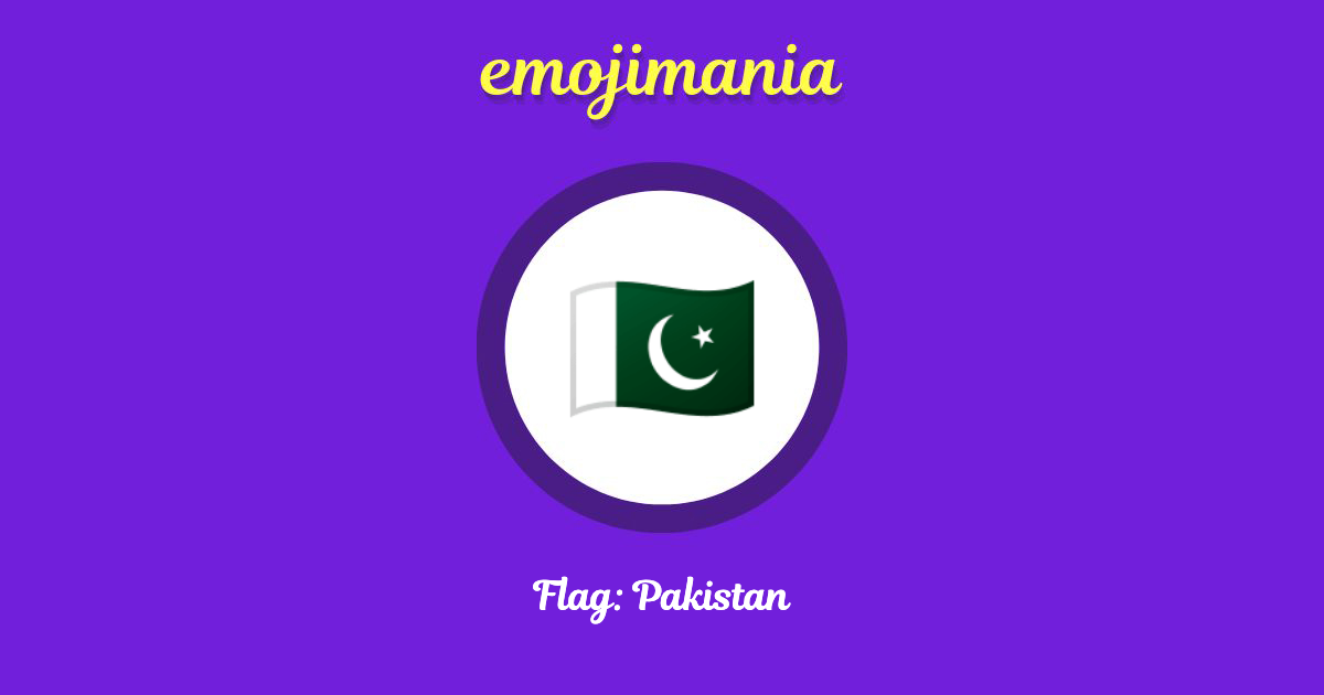 Flag: Pakistan Emoji copy and paste