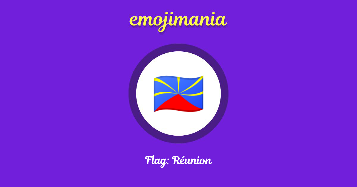 Flag: Réunion Emoji copy and paste