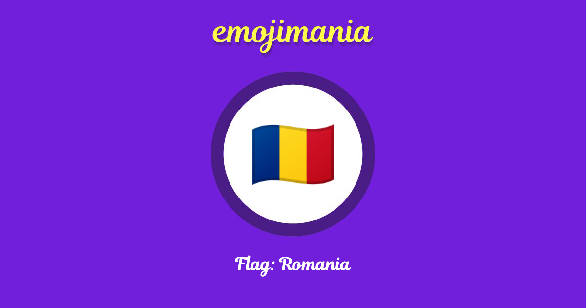 Flag: Romania Emoji copy and paste