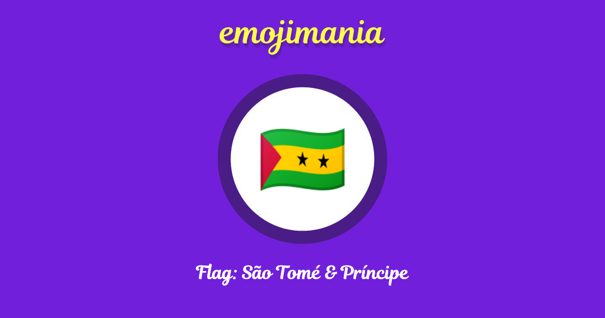 Flag: São Tomé & Príncipe Emoji copy and paste