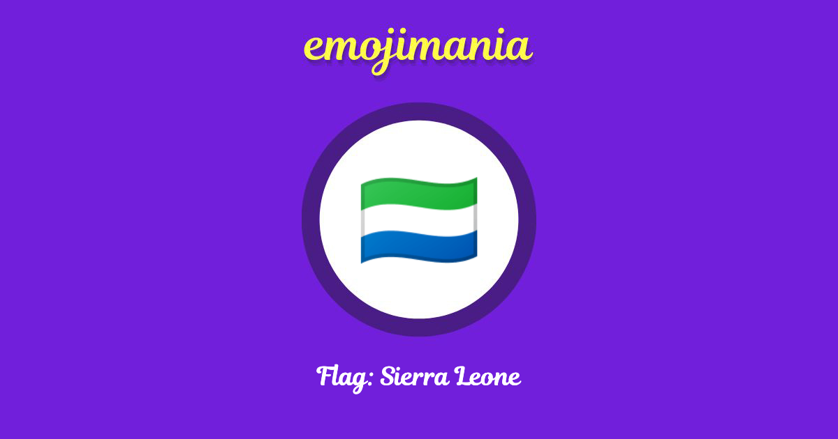 Flag: Sierra Leone Emoji copy and paste