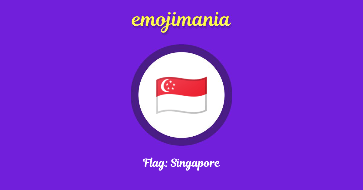Flag: Singapore Emoji copy and paste