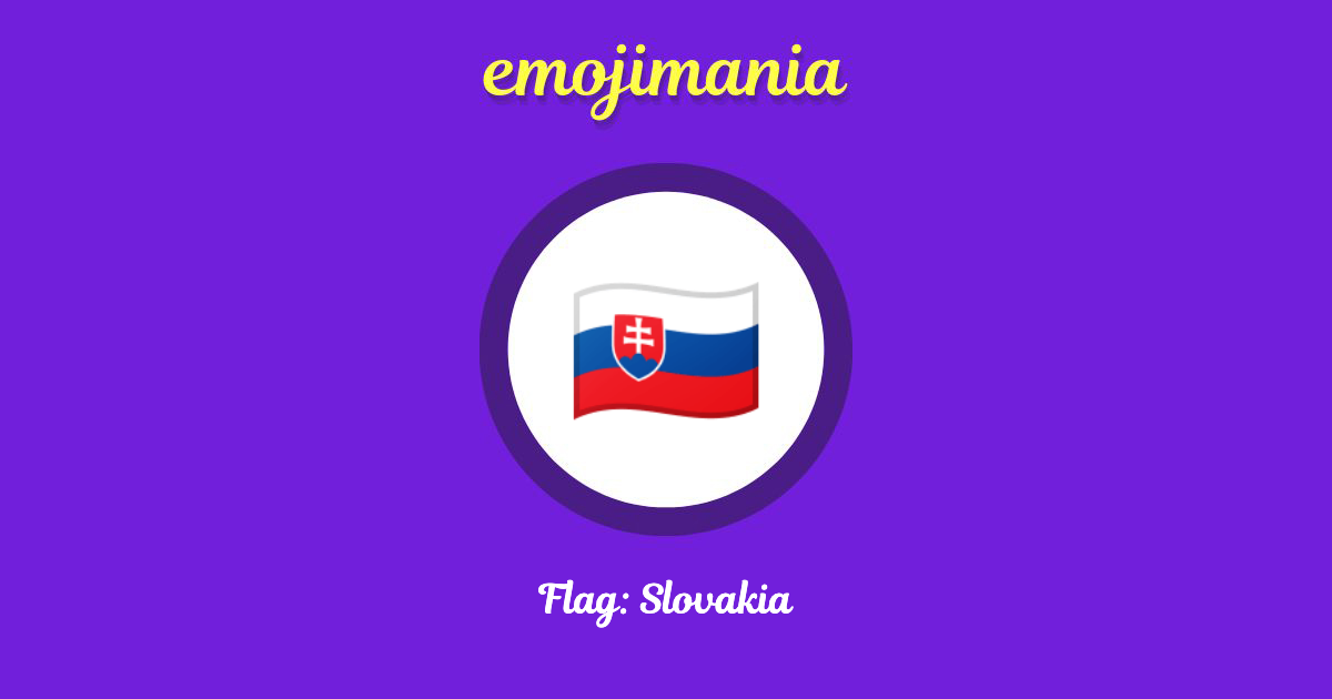 Flag: Slovakia Emoji copy and paste