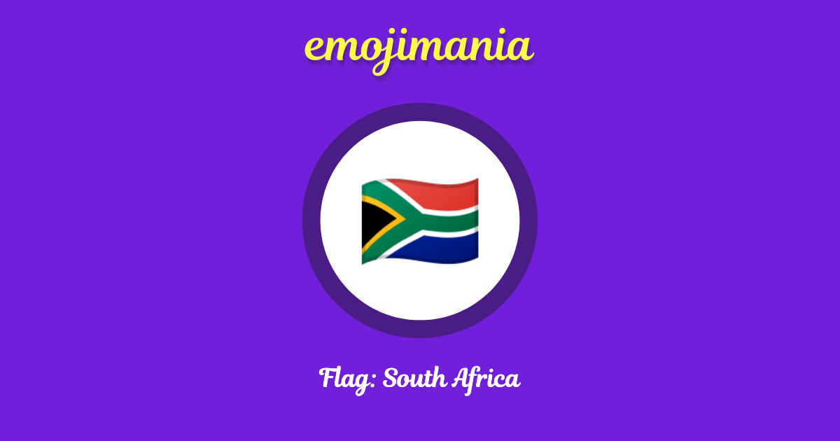 Flag: South Africa Emoji copy and paste