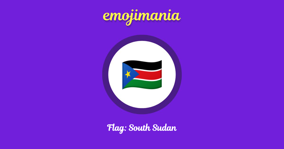 Flag: South Sudan Emoji copy and paste