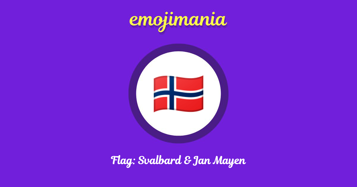Flag: Svalbard & Jan Mayen Emoji copy and paste