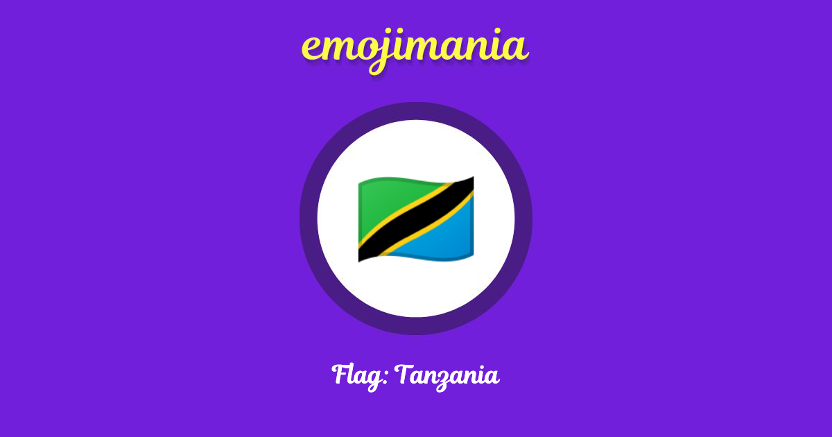 Flag: Tanzania Emoji copy and paste