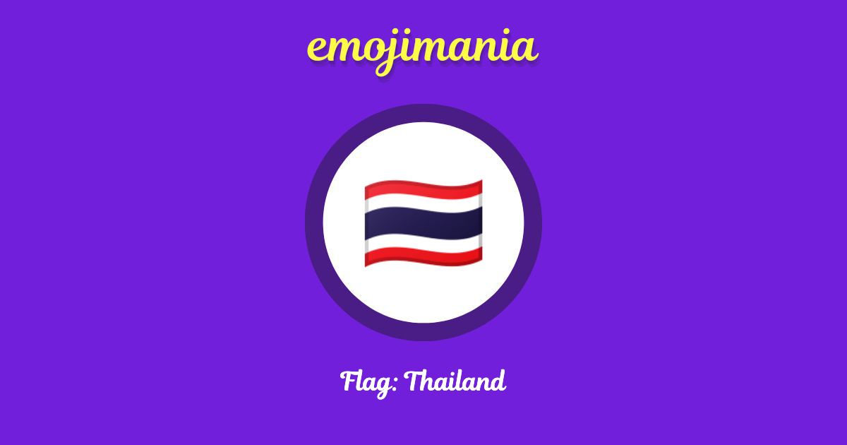 Flag: Thailand Emoji copy and paste