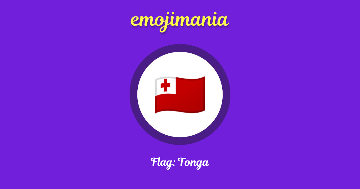 Flag: Tonga Emoji copy and paste