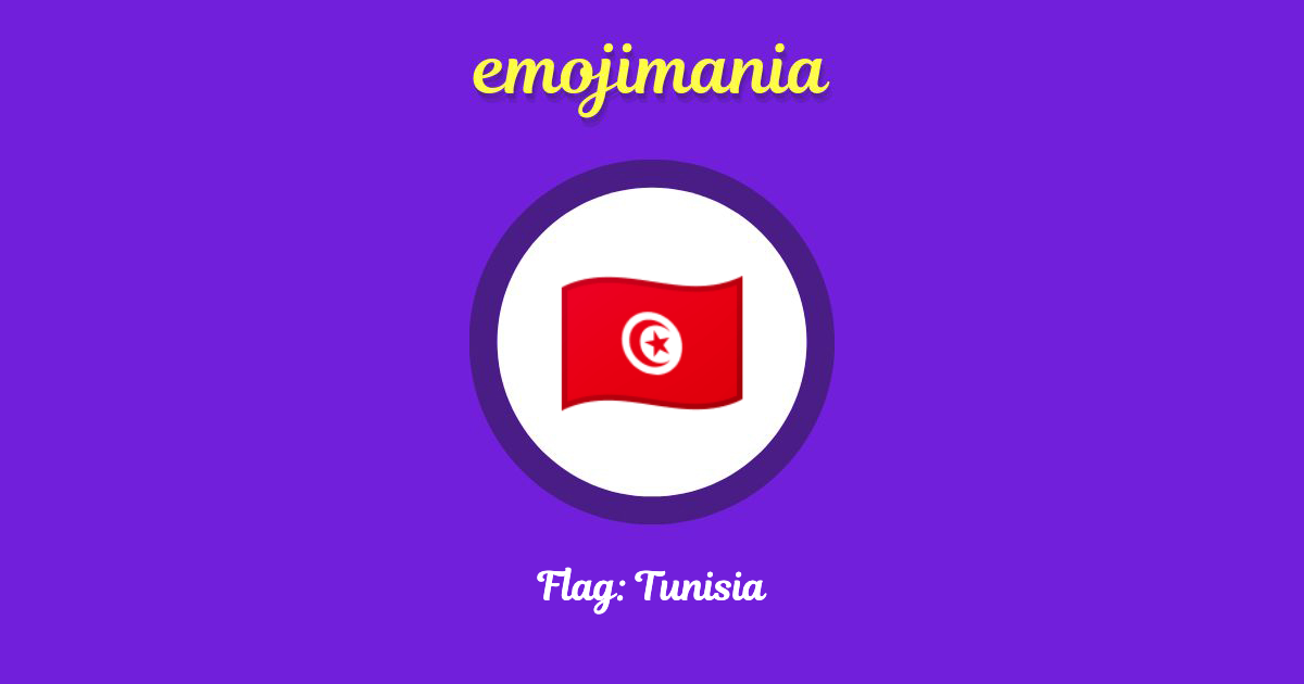 Flag: Tunisia Emoji copy and paste