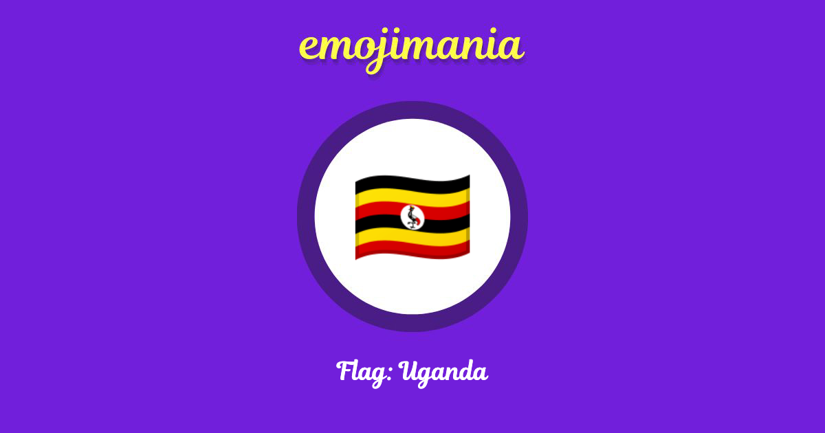 Flag: Uganda Emoji copy and paste