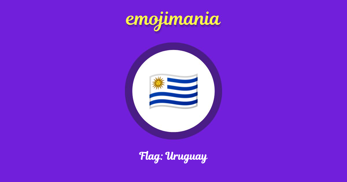 Flag: Uruguay Emoji copy and paste