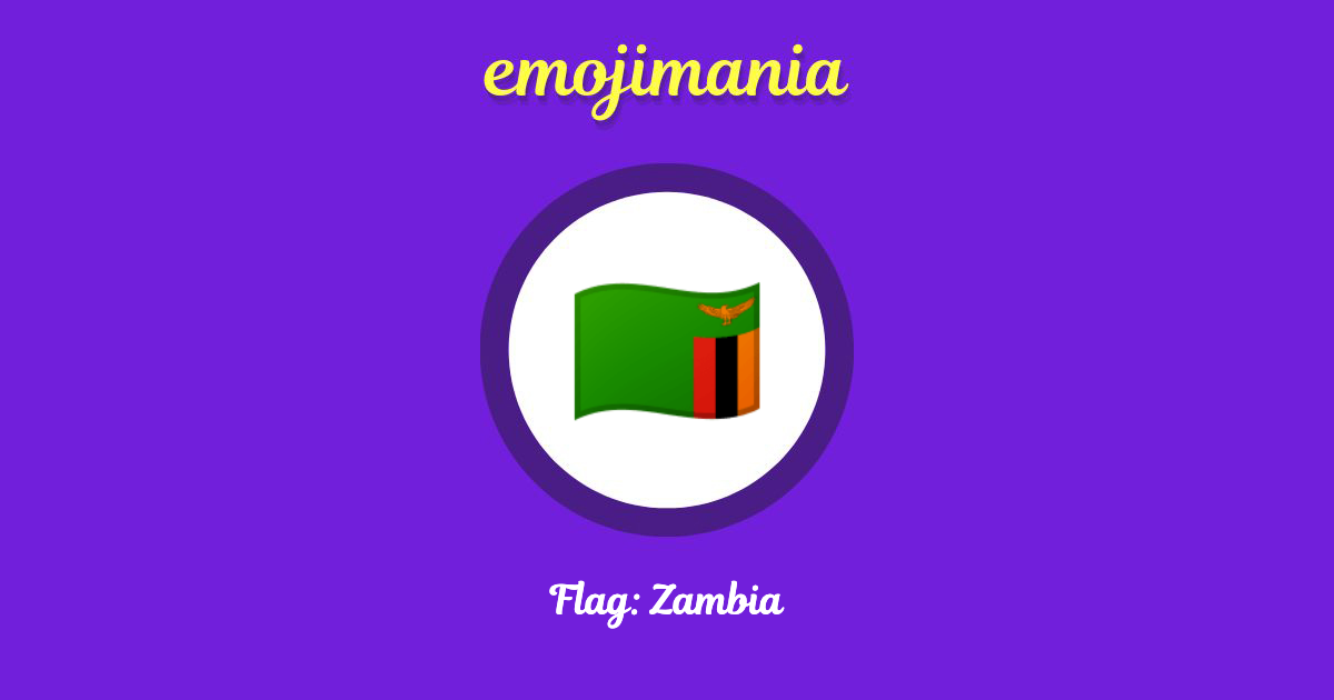 Flag: Zambia Emoji copy and paste