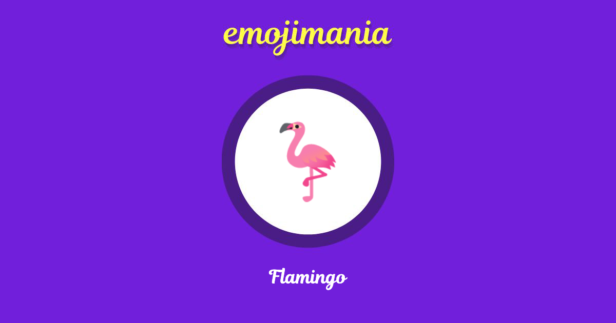 Flamingo Emoji copy and paste